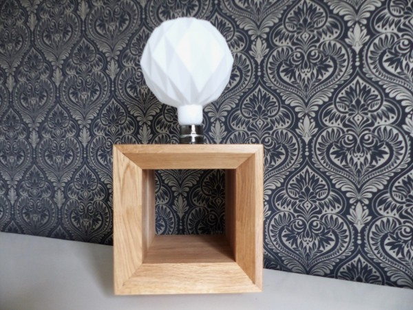 LAMP02 - Lampe cube chêne