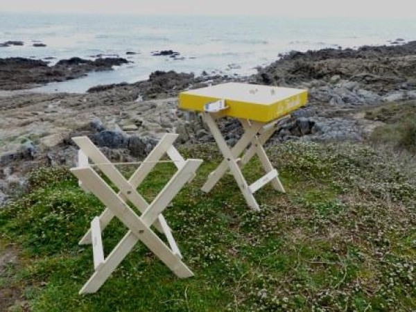 TABPLI - Support pliant pour plateau en bois